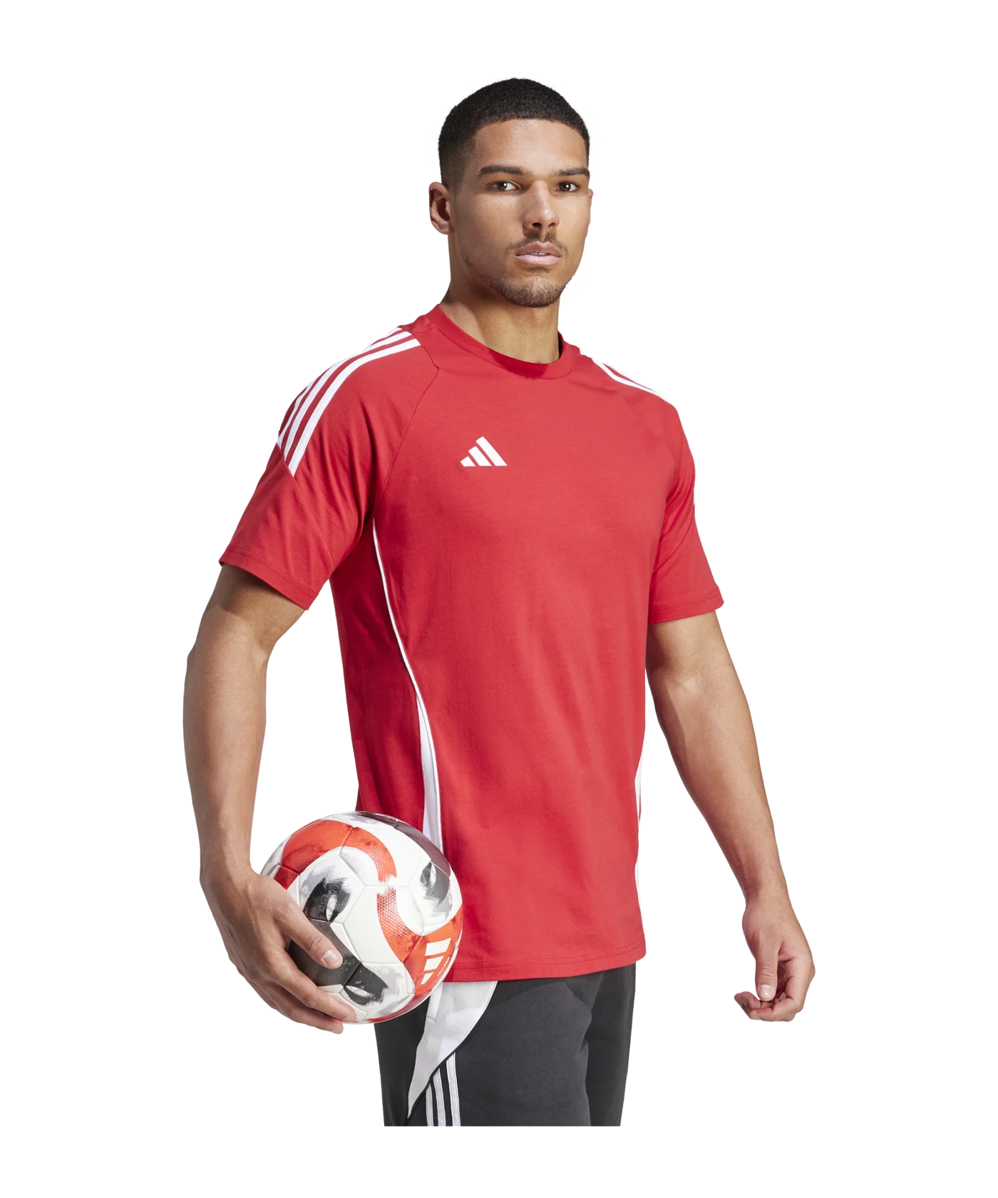 adidas Tiro 24 T-Shirt Rot Weiss