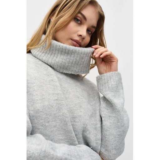 mbyM Vesina-M Striktrøje, Light Grey Melange, L/XL