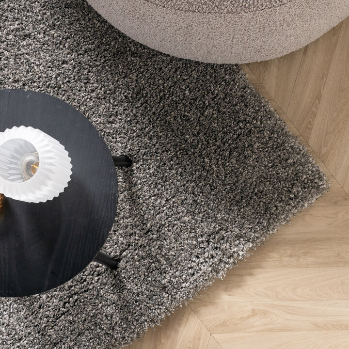 Luxe hoogpolig vloerkleed - Yves Grijs