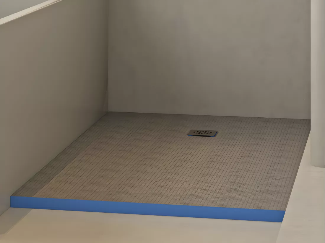 Receveur prêt à carreler découpable avec siphon - 160 x 90 x 4cm - Polystyrène extrudé - DELOS