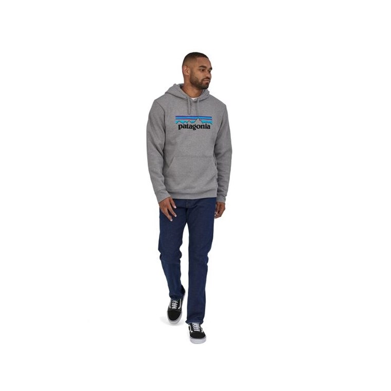 Patagonia P-6 Logo Uprisal Hoody Gravel Heather