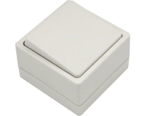 Opbouw, vochtbestendige aan/uit/omschakelaar, IP54 polarwit, standaard IP54