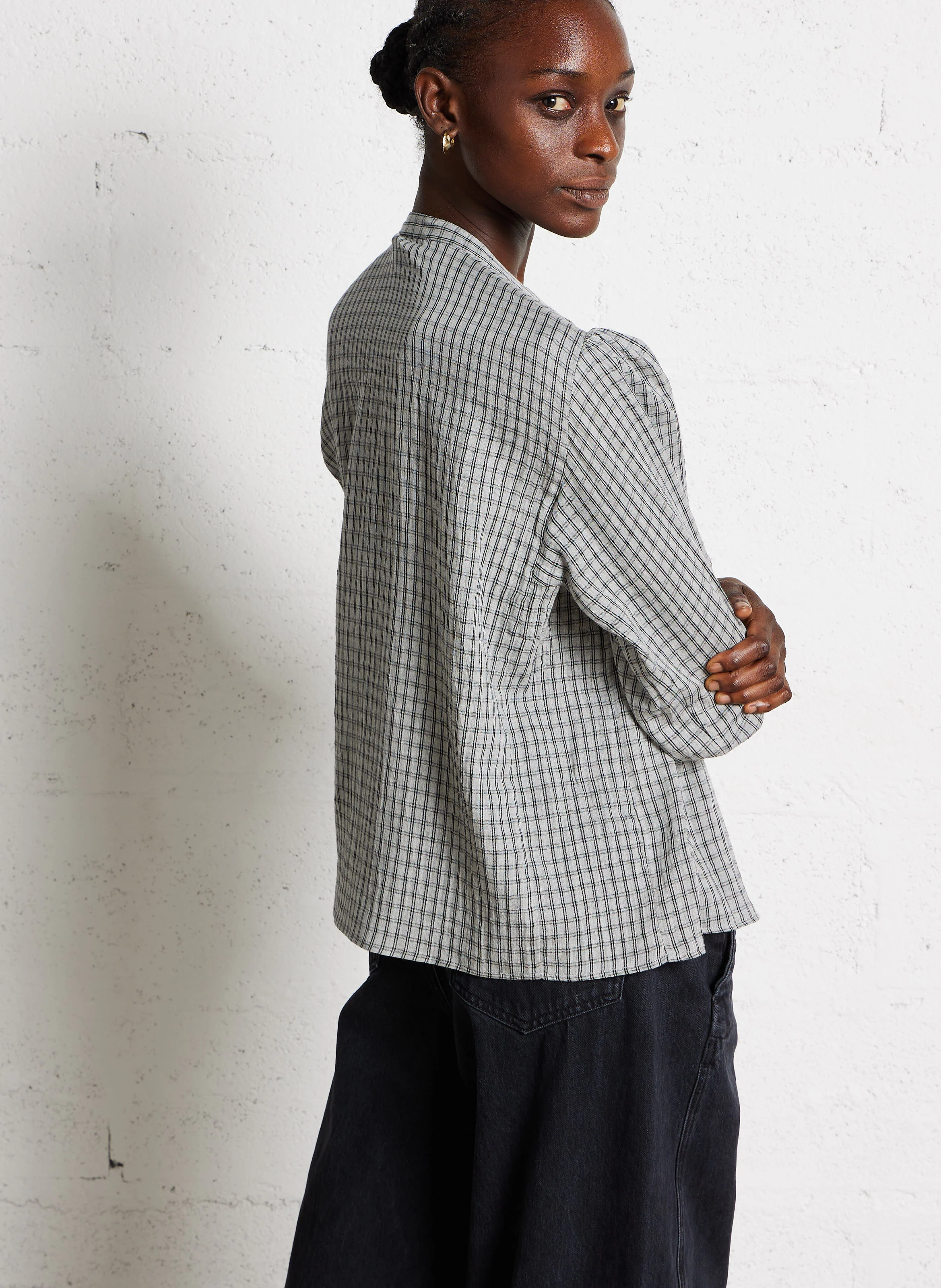 JOIE - Chemise ample col rond en coton | Multicolore