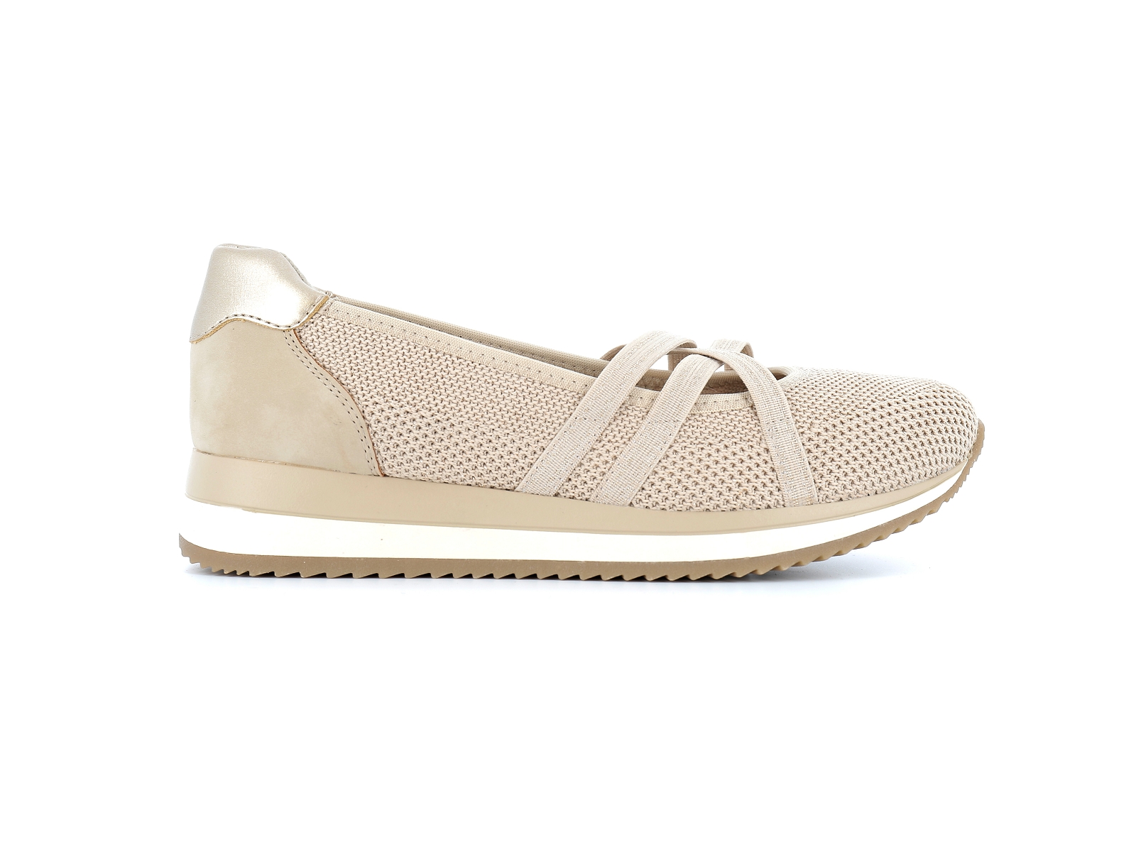 Jana  shoes-22173 Matières combinées Beige