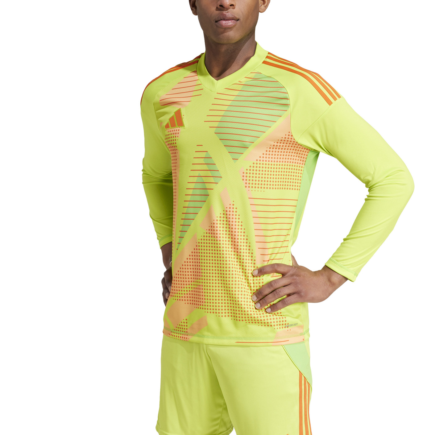 Adidas Tiro 24 Competition Keepersshirt Lange Mouwen Geel Oranje Groen Roze