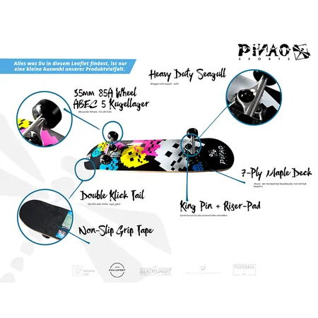 Pinao Skateboard Nalu,Design: Arcade