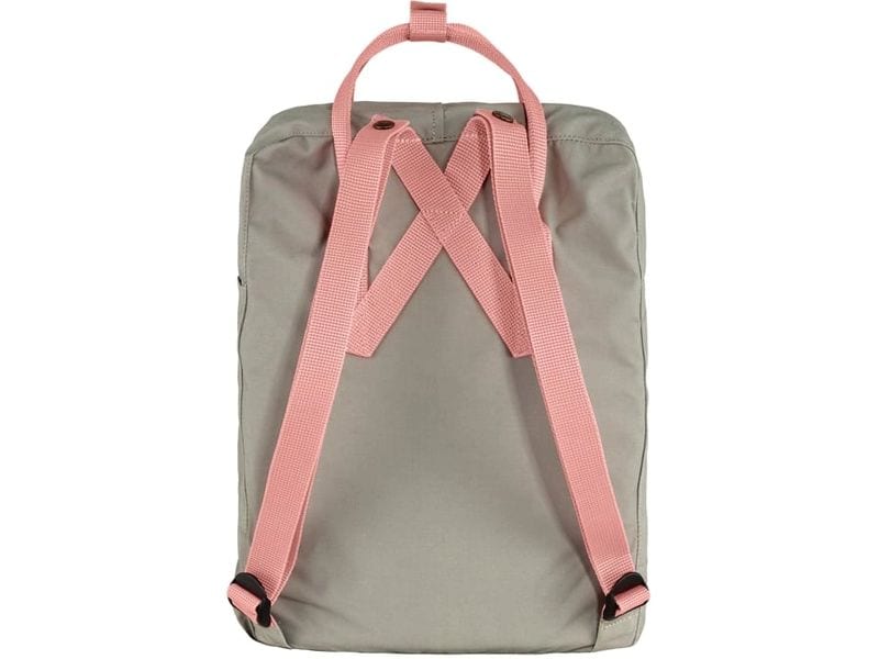 Fjällräven Freizeitrucksack Kanken 16 l, Hellgrau/Pink Leichter Alltagsrucksack