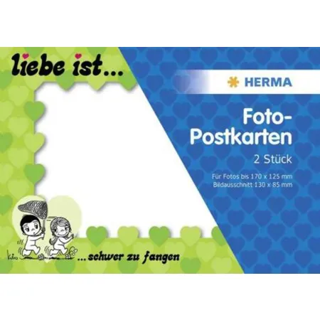HERMA Foto-Postkarte Liebe ist…schwer zu fangen