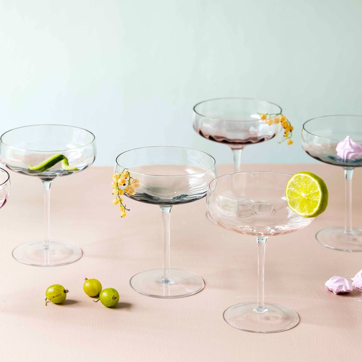 Champagne-/cocktailglass 30 cl, sand
