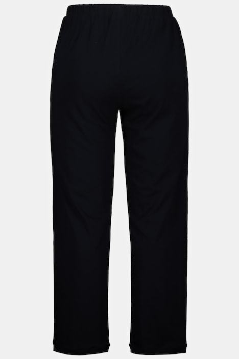 Pyjamahose, einfarbig, gerades Bein
