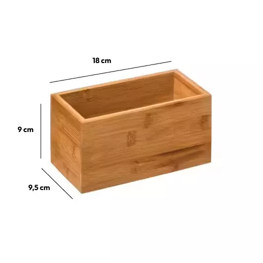 Organiseur en bambou (18 x 19 cm) Petit modèle Instant Naturel