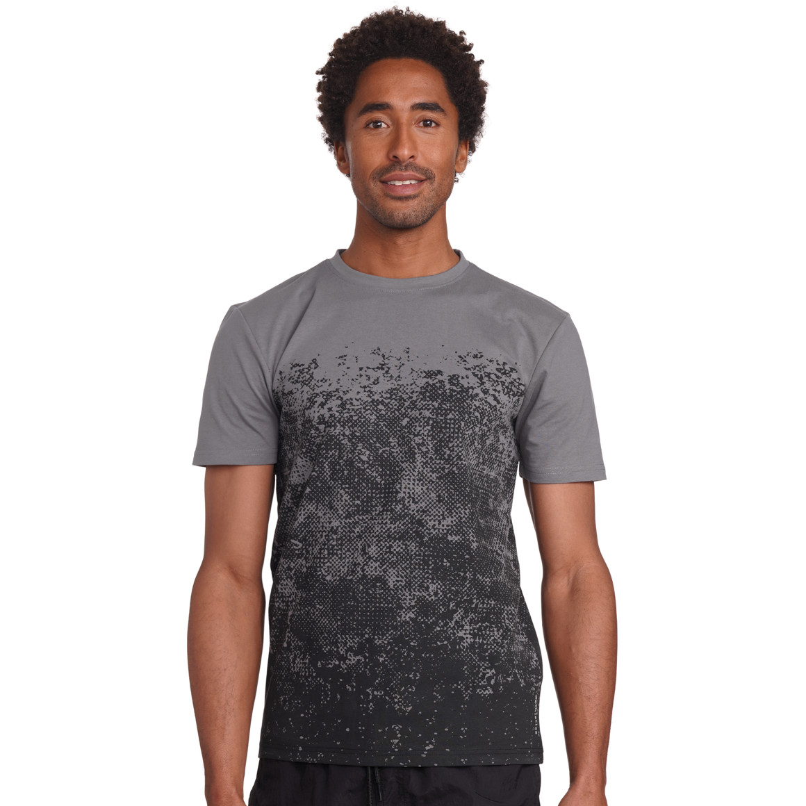 VanVaan Herren T-Shirt mit Print dunkelgrau