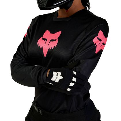 Maillot cross Fox WOMEN'S BLACKOUT 2025 - Noir