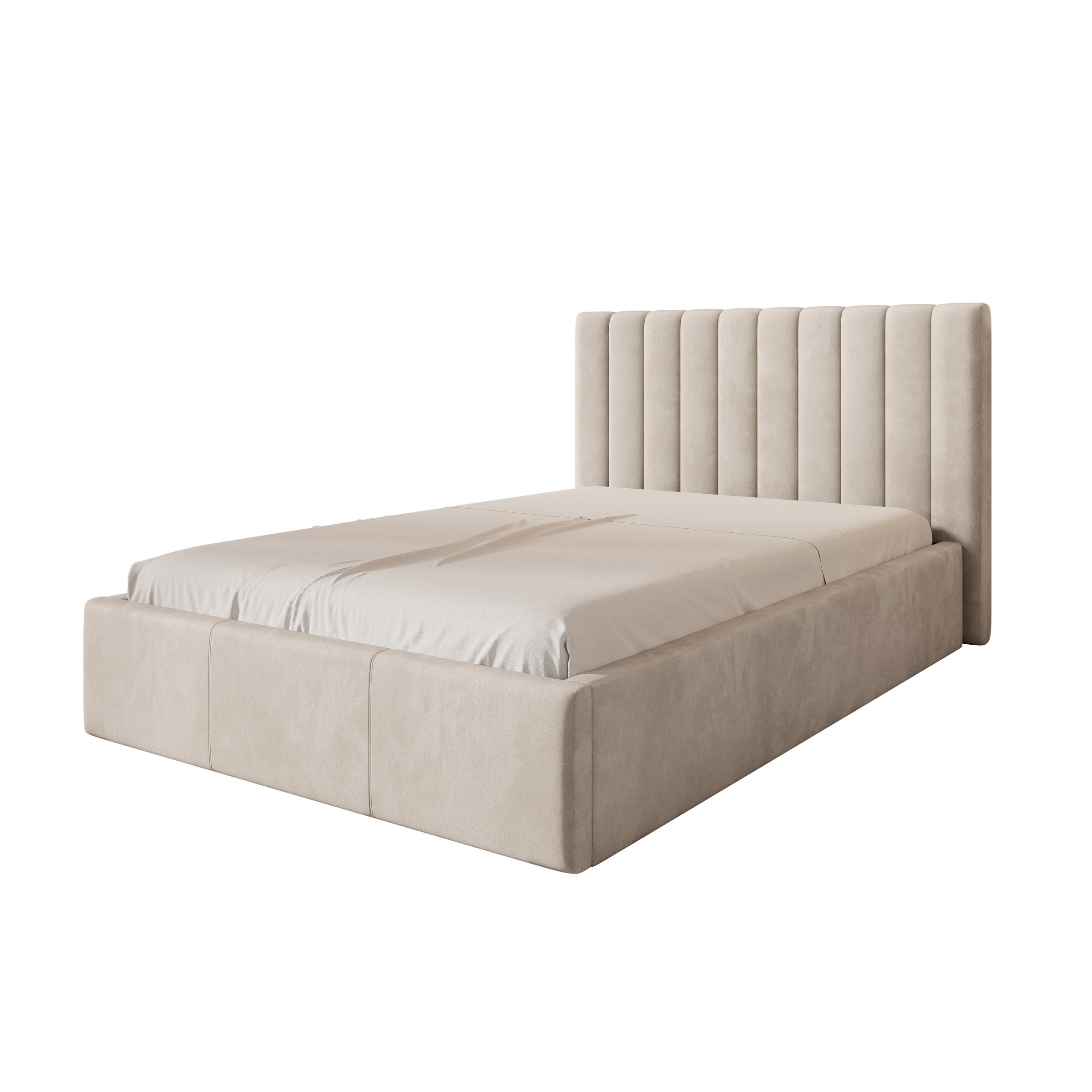Chief - Tweepersoonsbed - Velvet beige - 140x200 cm