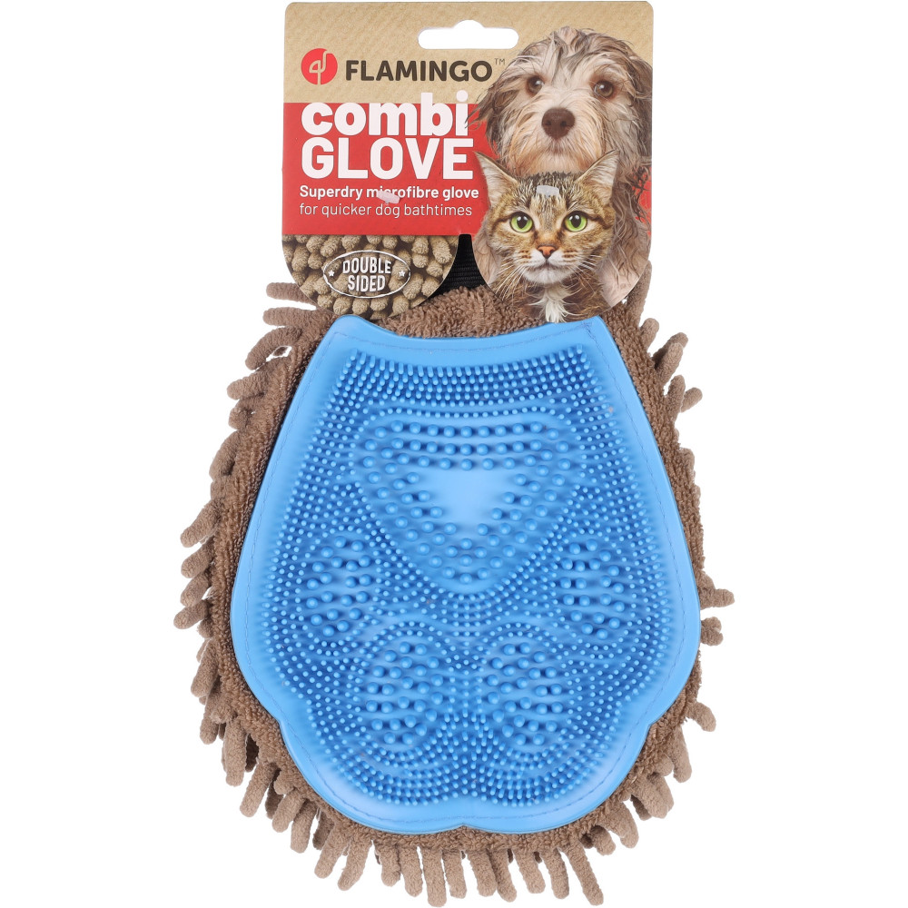 Gant de massage et de brossage pour chien et chat