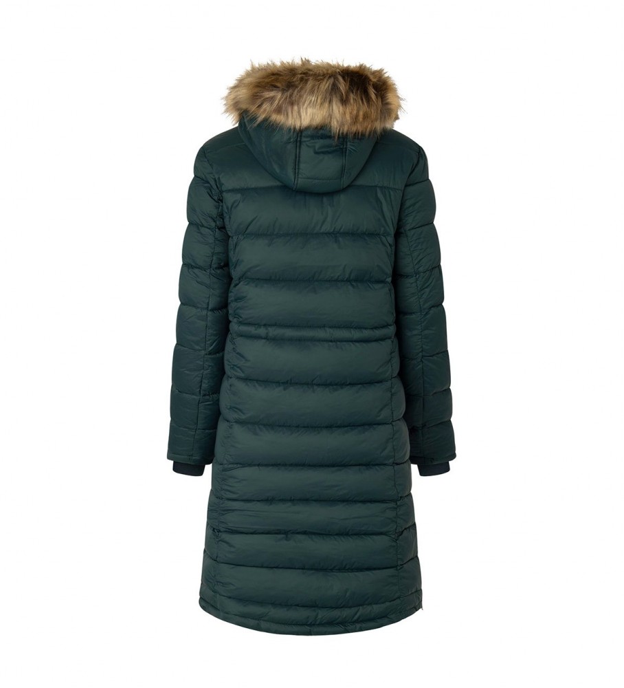 Casaco longo verde Pepe Jeans May