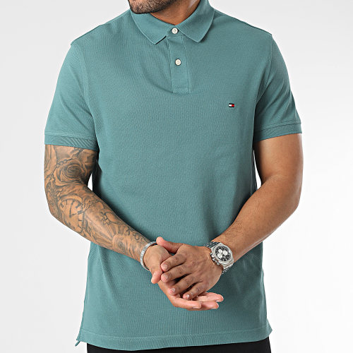 Polo Manches Courtes 1985 Regular 7770 Vert Bleu
