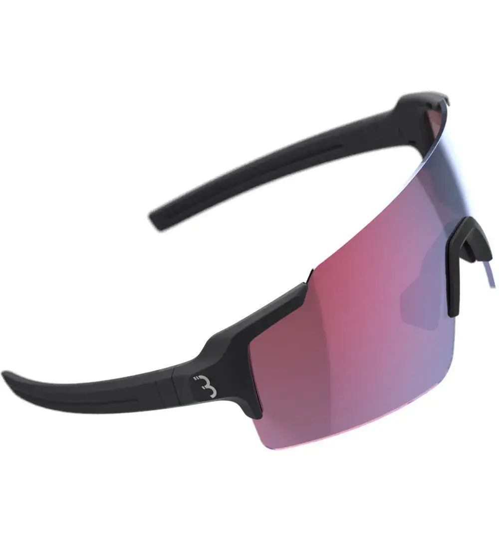 BBB Cycling BSG-70 FullView Sport Zonnebril HC Red Mirror Lens Mat Zwart