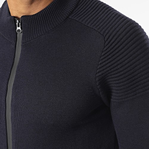 Gilet Zippé Bleu Marine