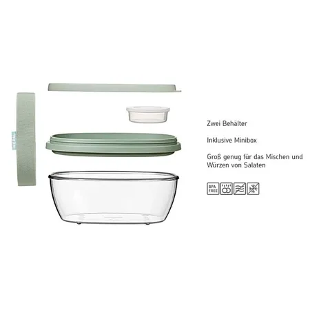 Mepal Salatbox Ellipse - Nordic black