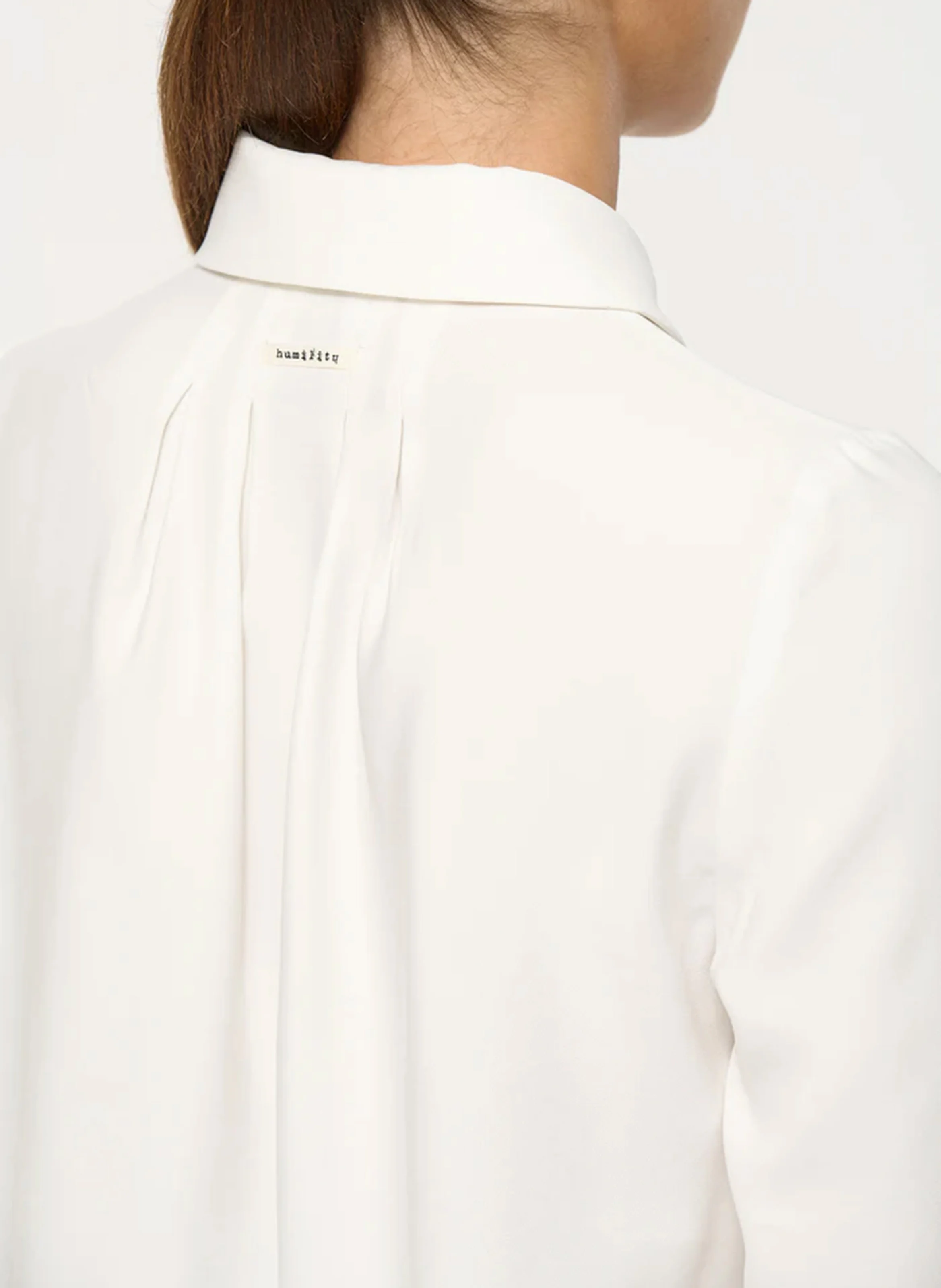 Chemise droite à col classique | Blanc