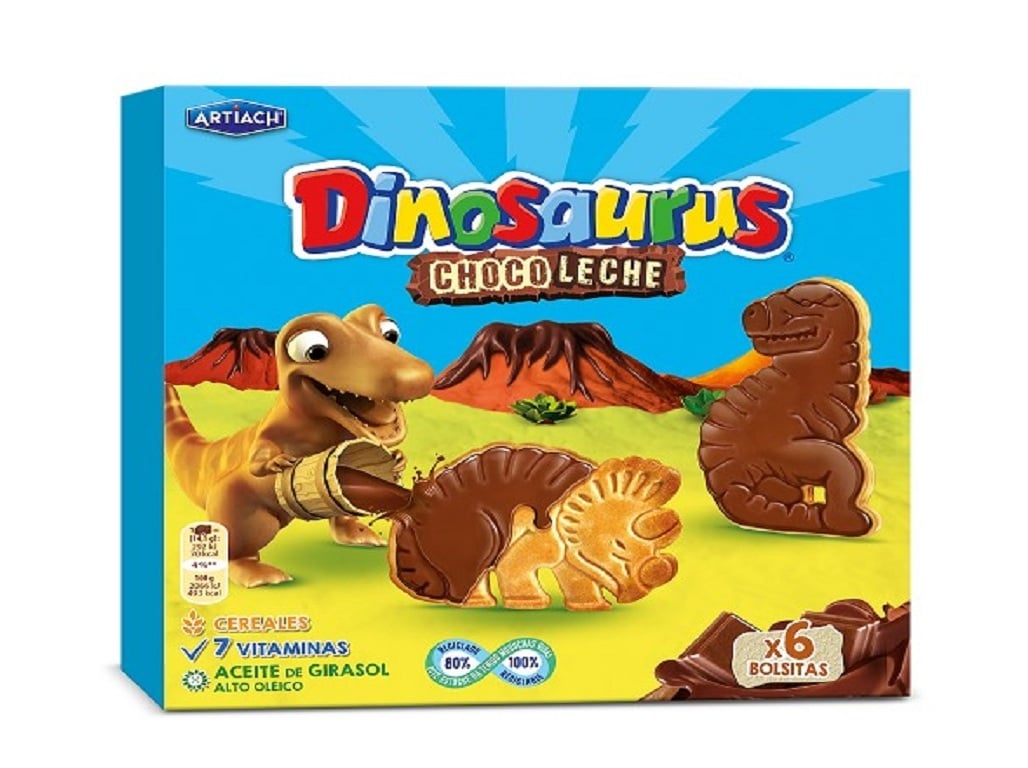 BOLACHAS DINOSAURUS CHOCOLATE LEITE ARTIACH 255G