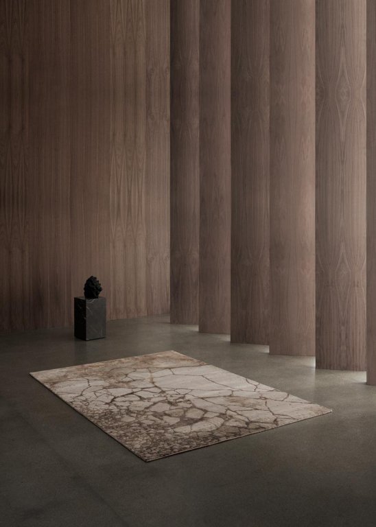 Linie Design Toska vloerkleed 140x200 ochre