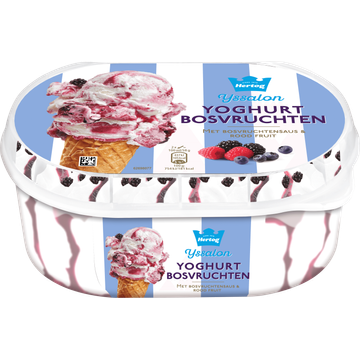 Hertog IJs IJssalon Yoghurt Bosvruchten 825ml