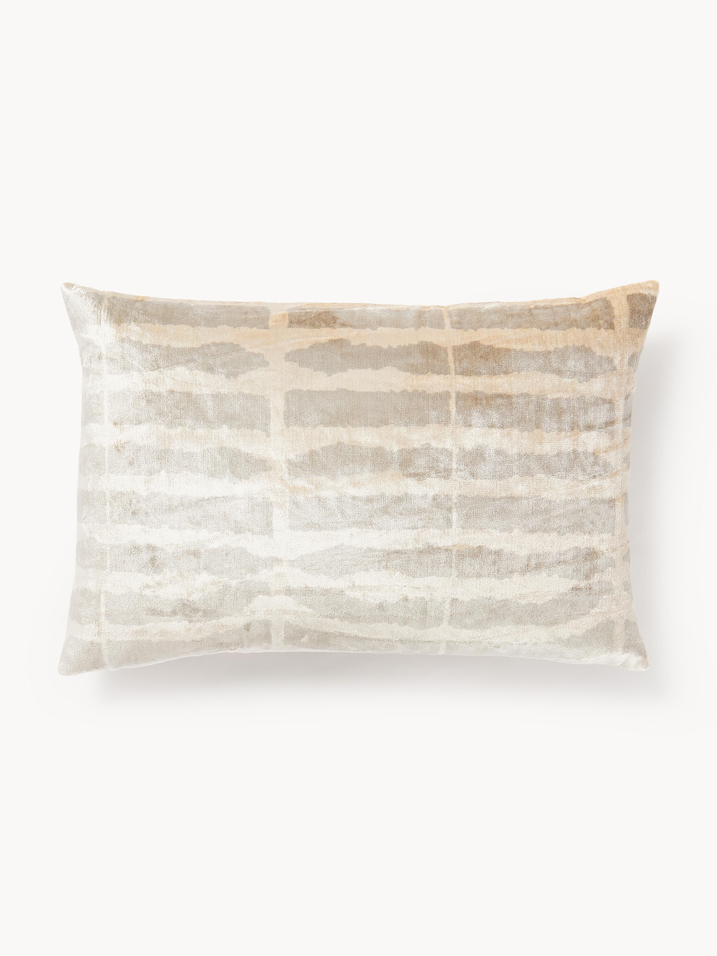 Viscose kussenhoes Dejan met ingeweven jacquard patroon