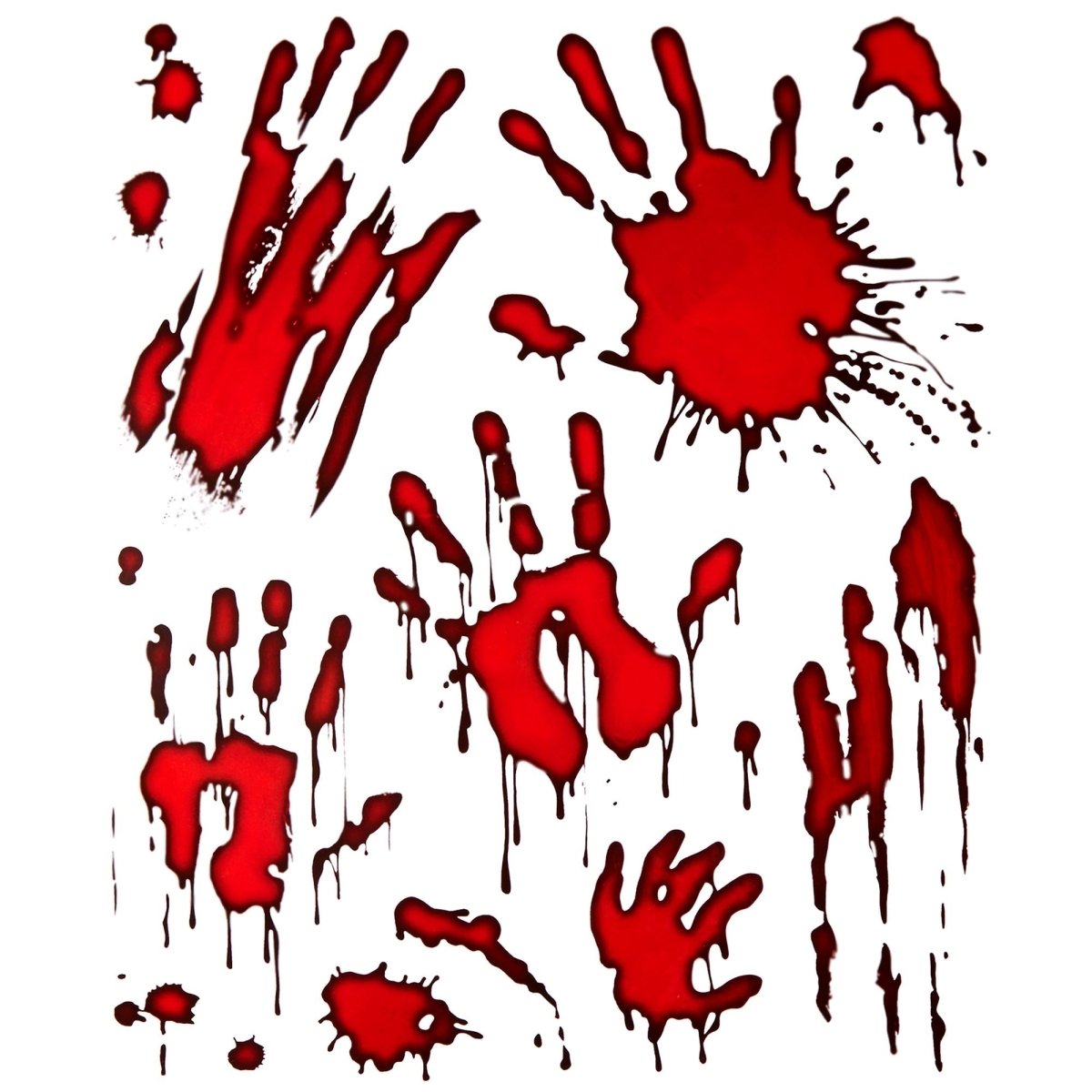 Halloween Stickers Bloederige Handen