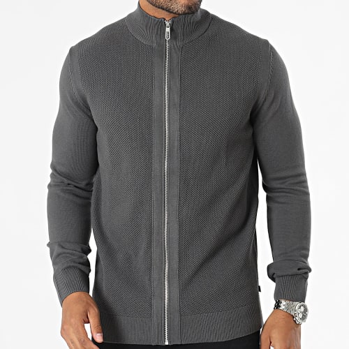 Pull Zippé 1038201-XX-10 Gris Anthracite