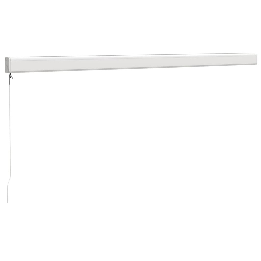 Auvent rétractable crème 4,5x3 m tissu et aluminium