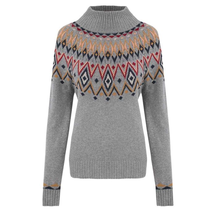 Indu Eco Mock Neck Women sweater