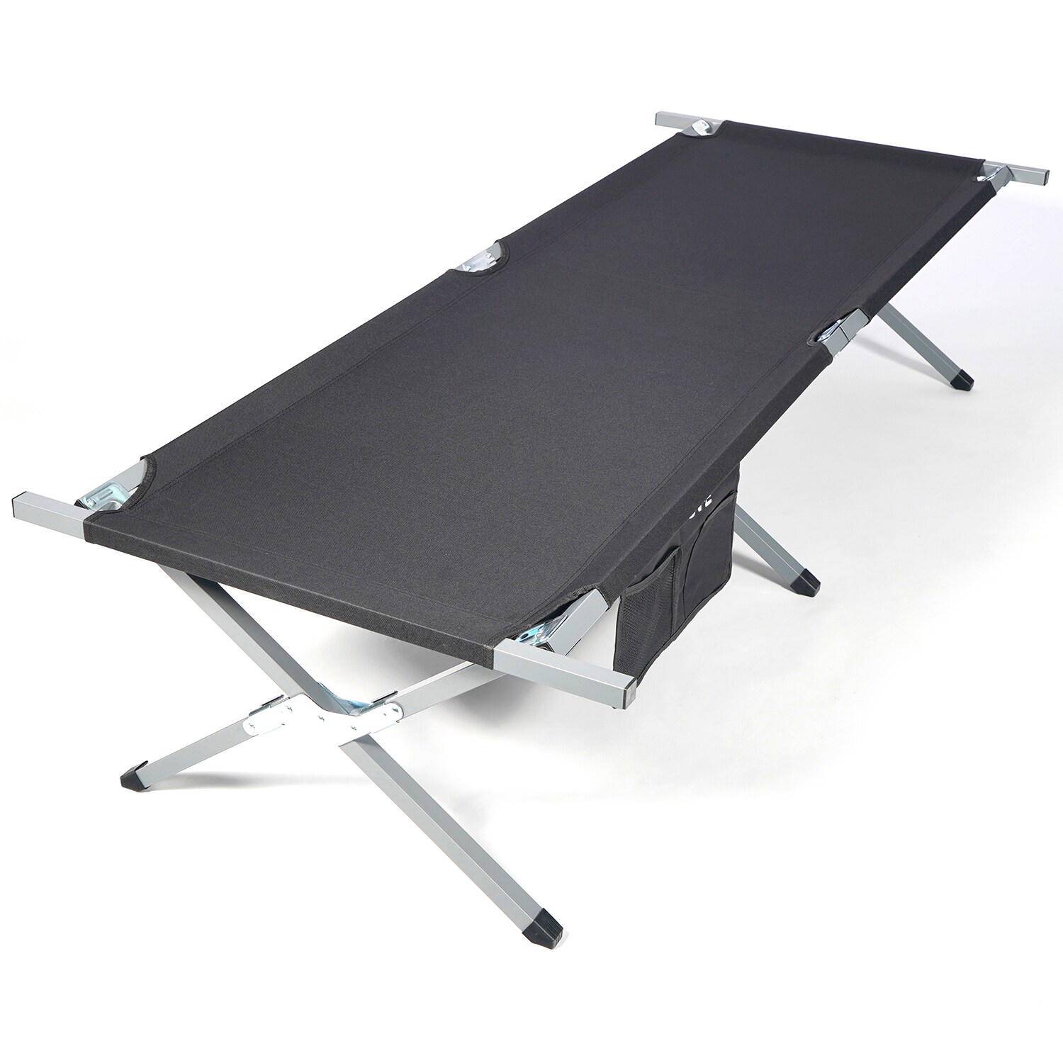 24MOVE® Feldbett Campingbett bis 180 kg In-und Outdoor Camping faltbar, inkl. Tragetasche für einfachen Transport