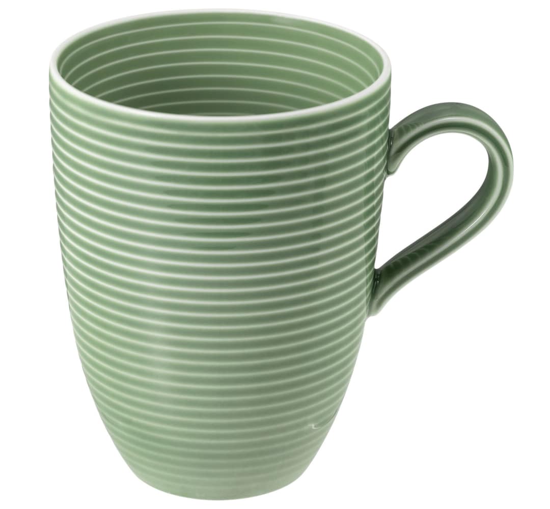 Seltmann Weiden Henkelbecher BEAT COLOR GLAZE 6er Set salbeigrün