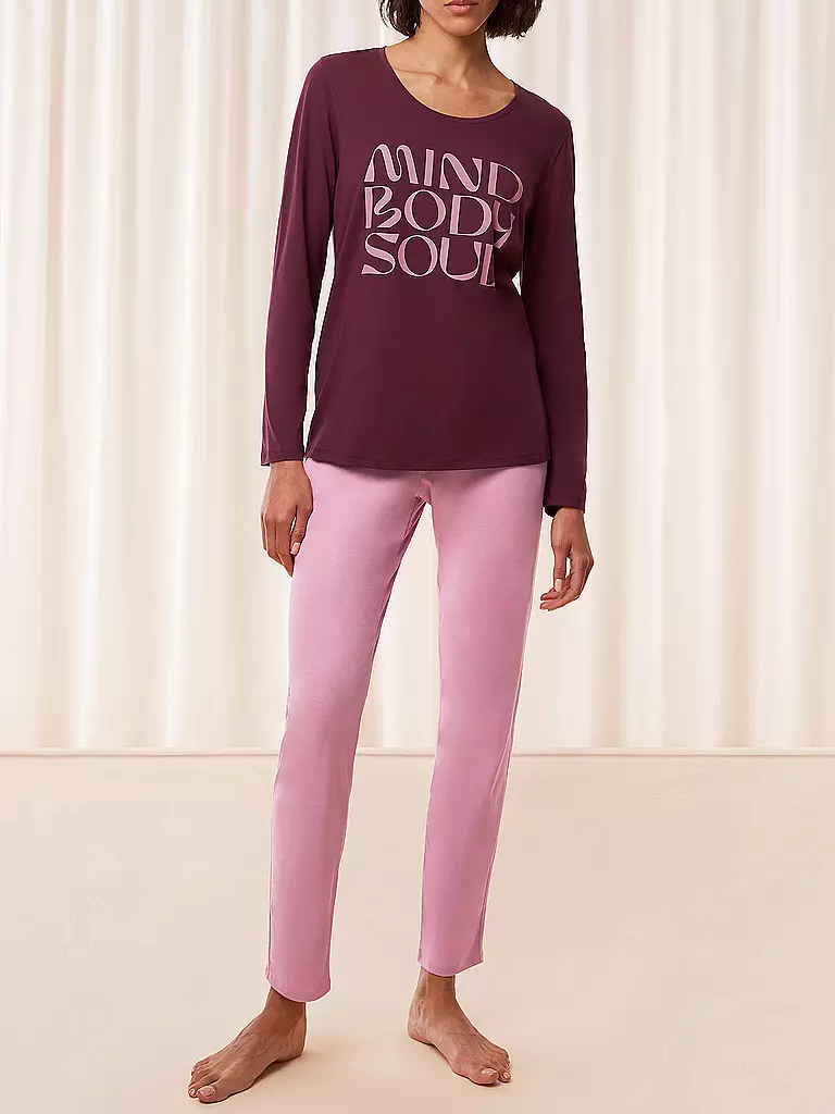 TRIUMPH Pyjama  dunkelrot
