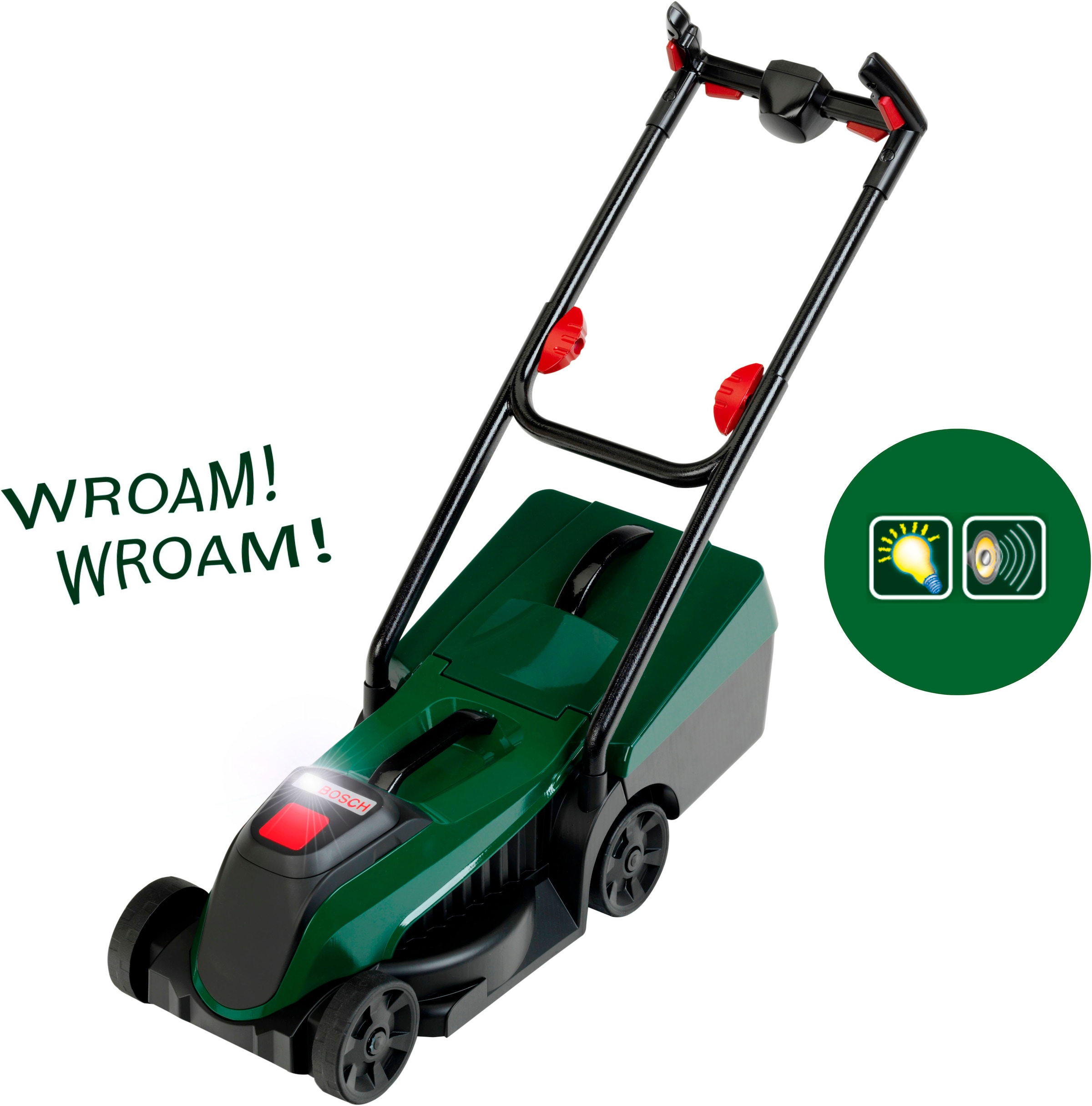 Klein Kinder-Rasenmäher »Bosch mini, Rotak II mit Sounds« und Licht; Made in Germany