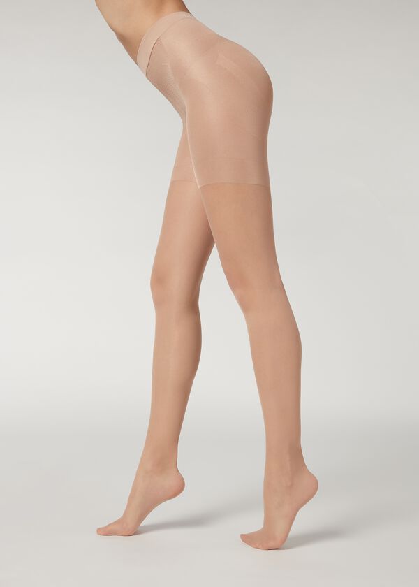 Meia-calça transparente modeladora 30 Denier Total Shaper