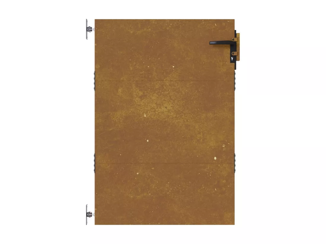 Portail de jardin 85x150 acier corten