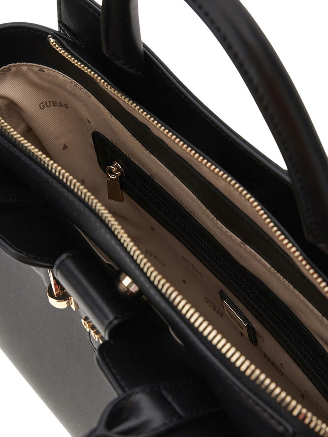 GUESS NOLANA GIRLFRIEND SATCHEL Black