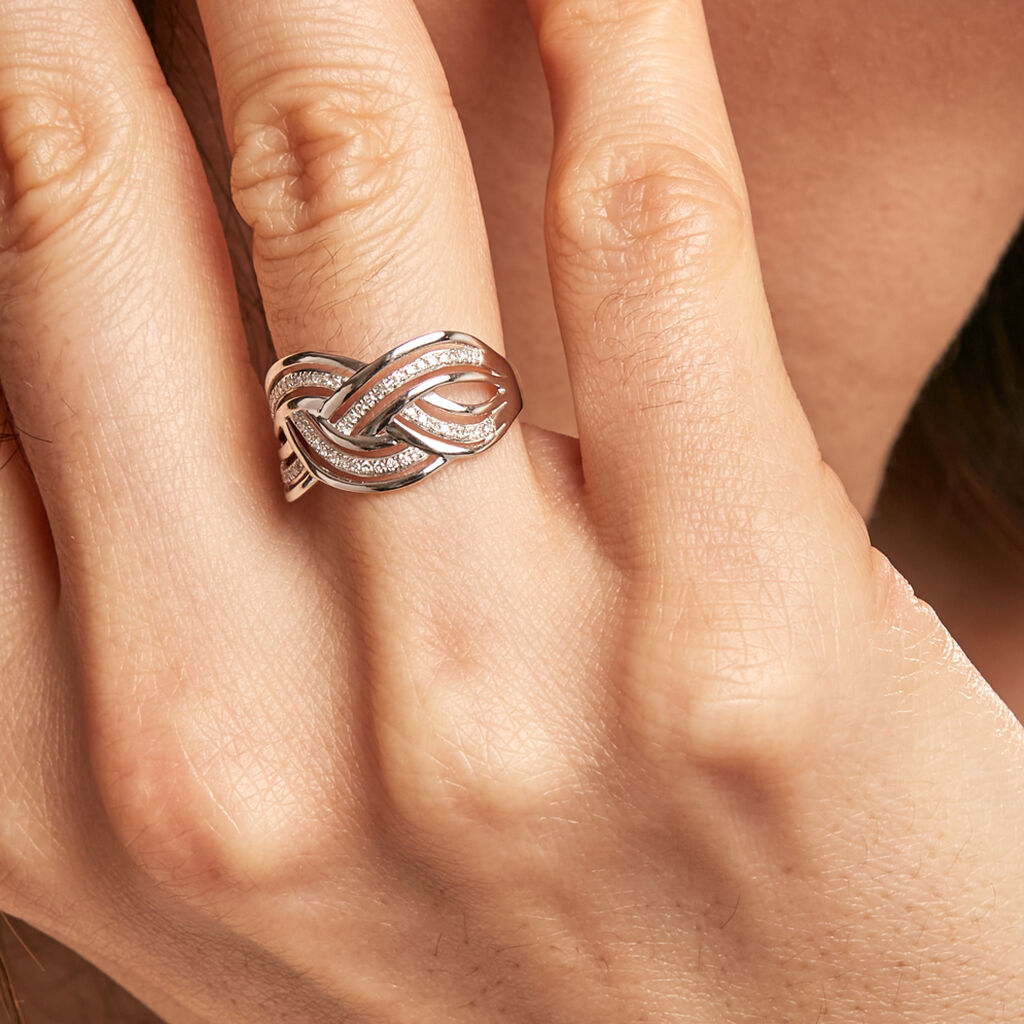 Bague Leopoldine Or Blanc Diamant