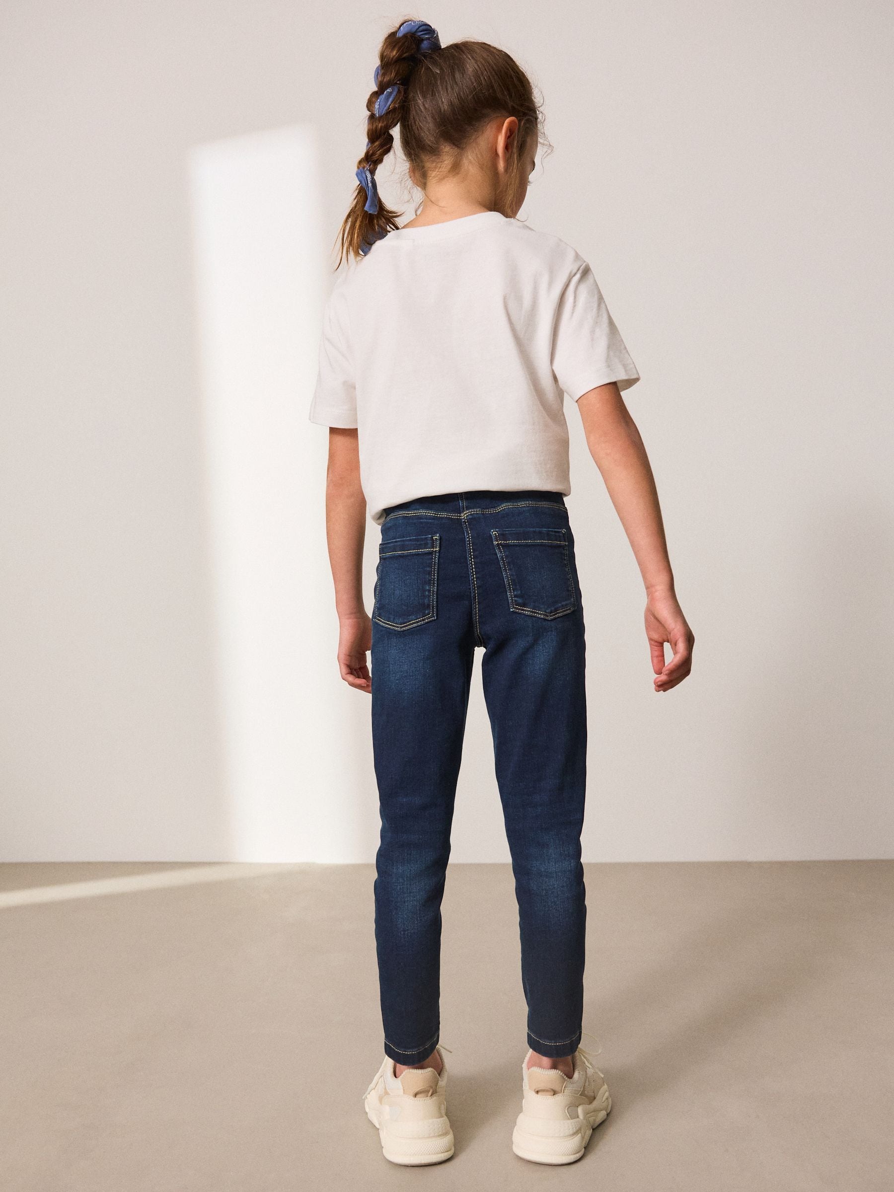 Donkerblauw - Stretchleggings (3-16 jr)