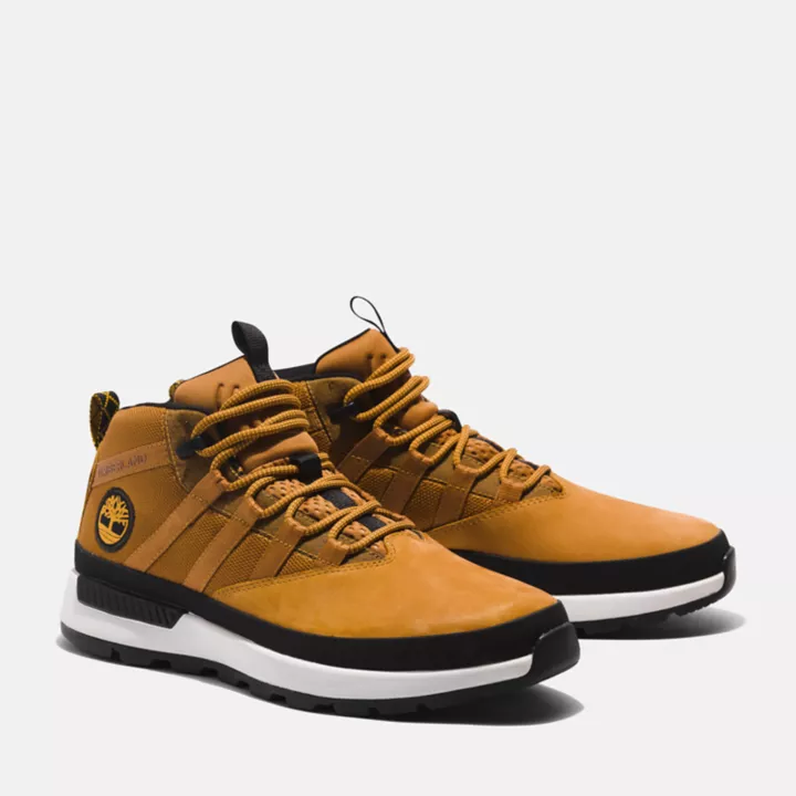 Baskets à lacets Euro Trekker pour homme en jaune