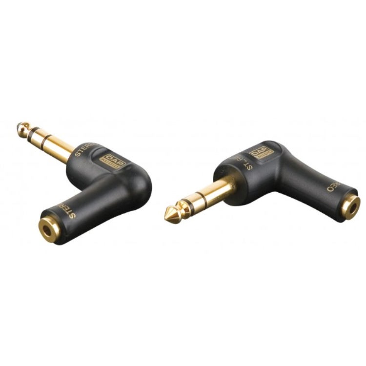 DAP XGA39 haakse adapter 6.35mm male -> 3.5mm female (per stuk)