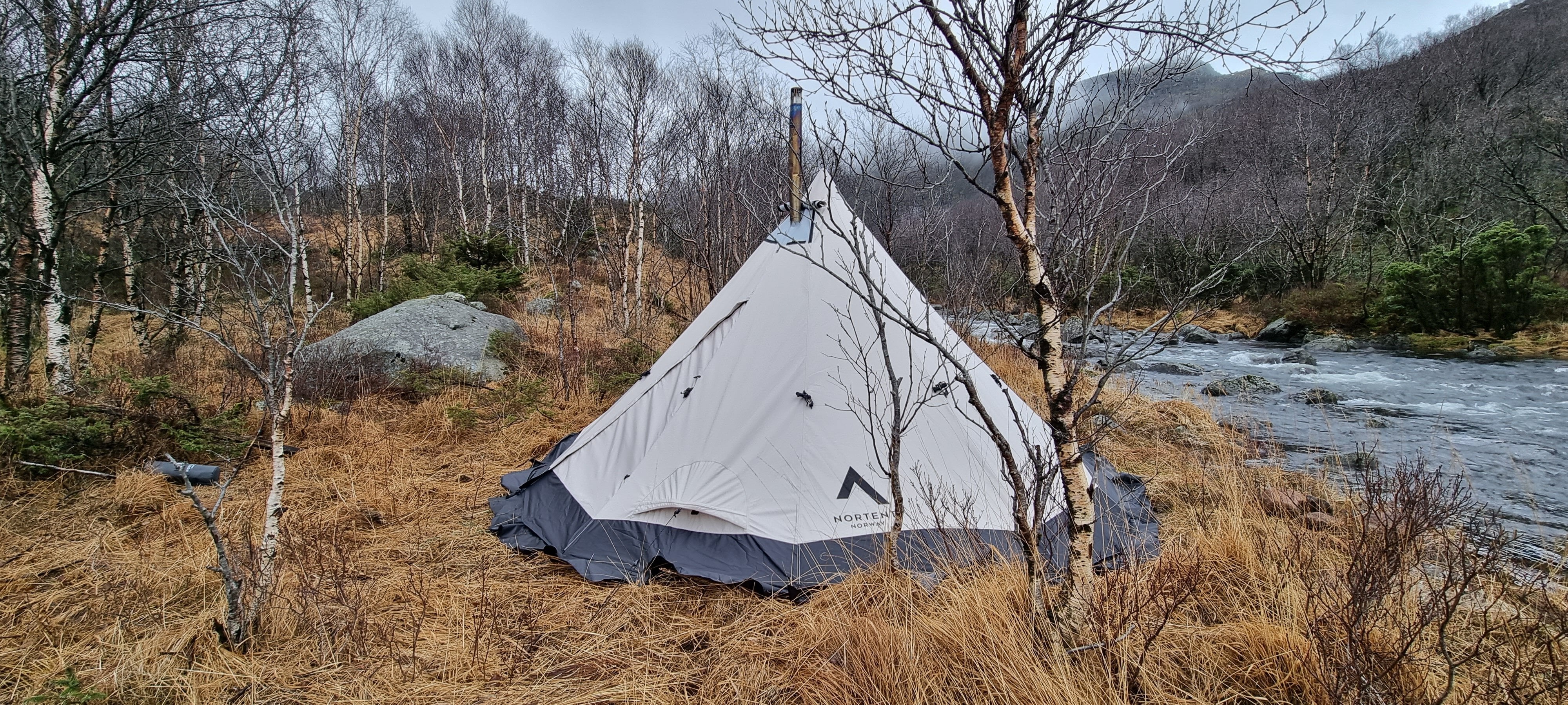 Nortent Lavvo 6 PC<br>Frittstående bomulls lavvo