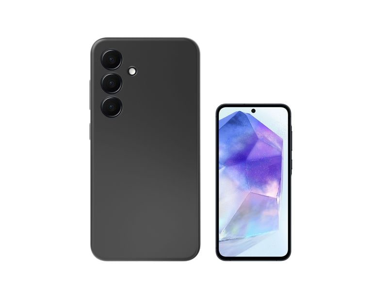 4smarts Back Cover Silicone Galaxy A55 5G Transparent Schutzhülle für das Samsung Galaxy A55