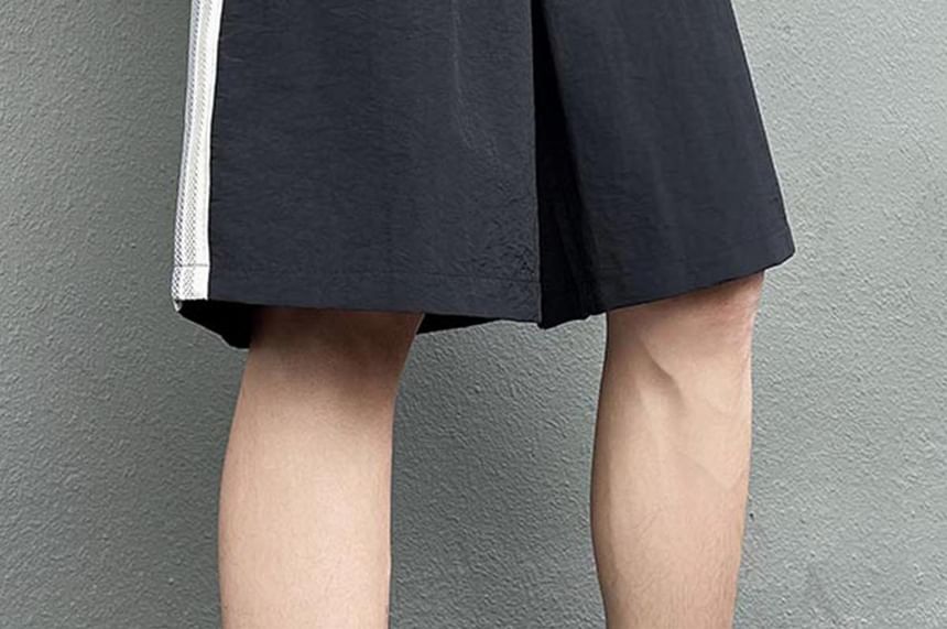 Fushet - Gestreepte shorts met trekkoordtaille