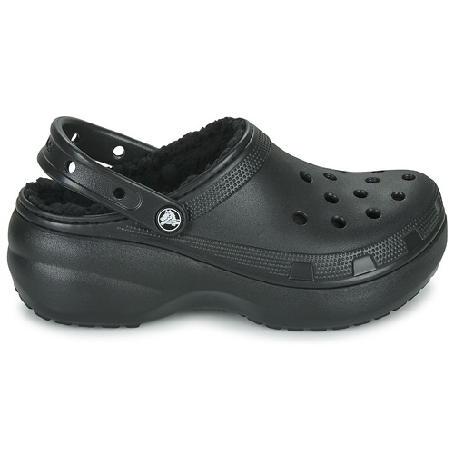 Crocs - Classic Platform Lined Clog W Negro
