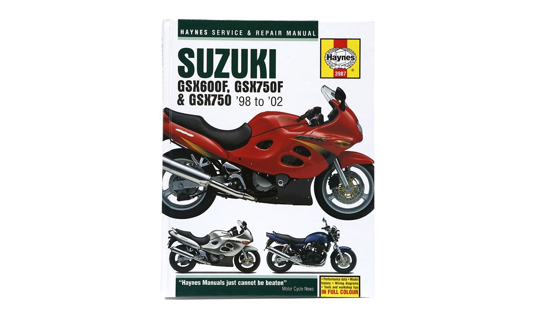 Værkstedshåndbog, GSX600/750F 98-02