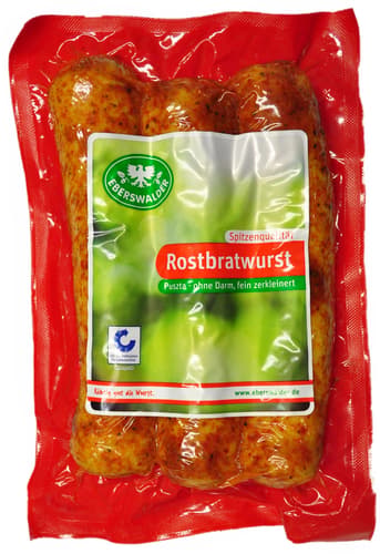 Eberswalder Bratwurst ohne Darm Puzsta